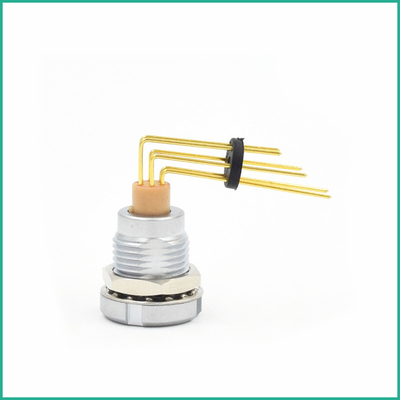 perni del circuito stampato del gomito dei connettori ECG di serie di 6pin Lemo B con la riparazione matta 2