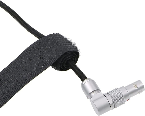 Lemos 2 Pin Rotatable Right Angle to Micro USB Cable di alimentazione per ARRI Z CAM E2 Flagship a Nucleus Nano Braided Wire