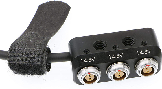 1 a 3 Mini Power Splitter Box ARRI Teradek Cable 26cm D Tap Male Movi Pro AUX Port To 3 Pcs 2 Pin Female Box