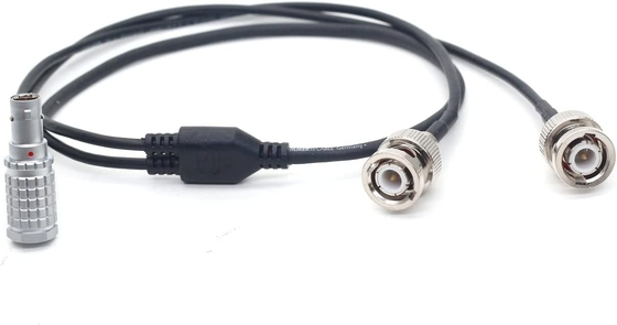 Dispositivi sonori XL-LB2 0B 5 pin angolo destro a doppio BNC Codice orario cavo di ingresso uscita 60 cm