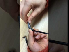 Connettori di rimorchio circolari a spinta e a trazione ad angolo retto in ottone placcato