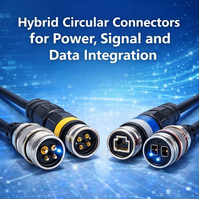Ultimi blog aziendali su Hybrid Circular Connectors for Power, Signal and Data Integration in Modern Systems