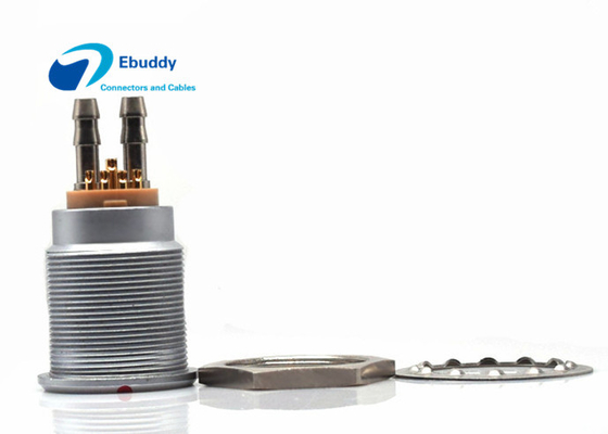 comprare L'ibrido di M25 Lemo 4B 10pin ha mescolato il fermaglio maschio e fluido del gasdotto dei connettori del sistema fabbricazione online