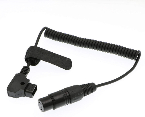 comprare XLR 4 pin Femminile a D Tap Cavo di alimentazione avvolto per la videocamera DSLR 602 Sony F55 SXS fabbricazione online
