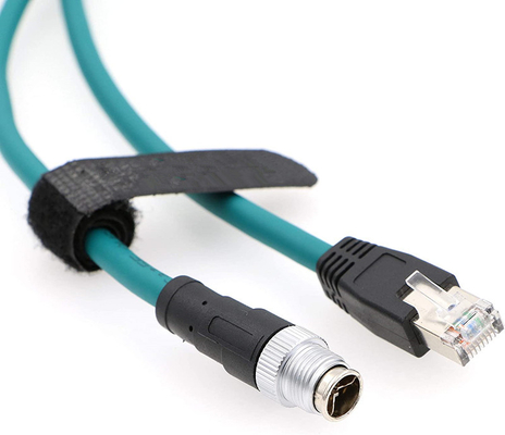 comprare M12 8 Posizione X Codice a RJ45 Cavo Ethernet industriale per Cognex In Serie 8200 8400 IP67 impermeabile fabbricazione online