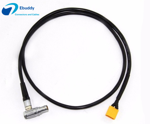 comprare Color scarlatto epico rosso della macchina fotografica 12V Di corrente continua del maschio XT60 del cavo alla femmina ad angolo retto di LEMO fabbricazione online