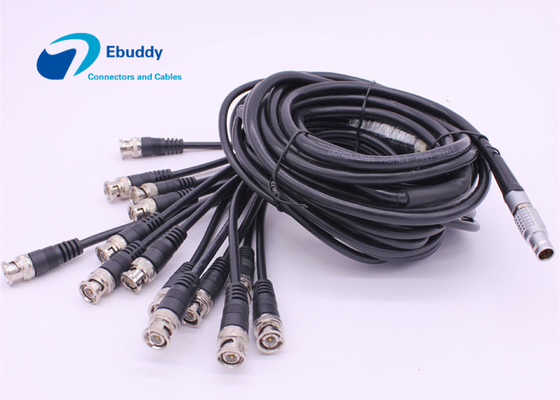 comprare Maschio dei cavi elettrici di Lemo FGG 3B 14pin ai cavi maschii di BNC per il dispositivo di rilevazione fabbricazione online