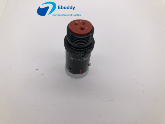 comprare Connettori circolari maschii del metallo, un connettore circolare ad angolo retto XC14Y3KH di 3 Pin fabbricazione online