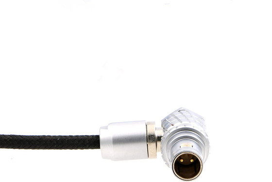 Lemo 2 Pin Male al legame ARRI Alexa Camera Power Cable di 2 Pin Male Right Angle Teradek