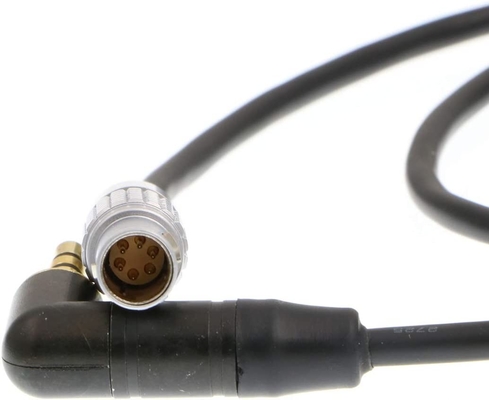 Lemo 6 Pin Maschio a 3,5 mm TRS Right Angle Audio Cable per ARRI Mini LF Camera